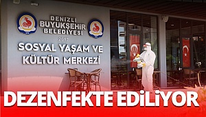 Sosyal yaşam merkezleri dezenfekte ediliyor