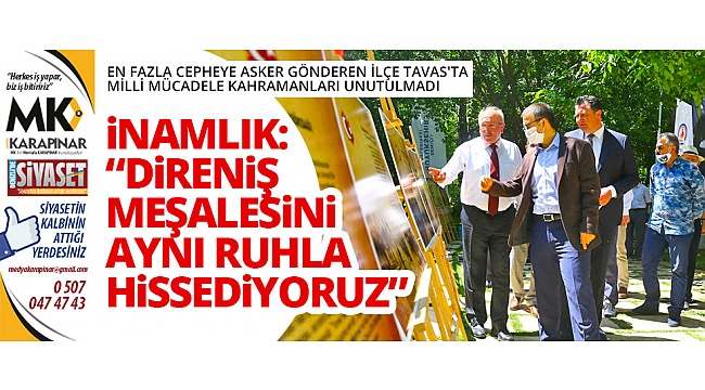 Tavas'ta Milli Mücadele Kahramanları unutulmadı