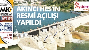 Aydem Enerji’nin hidroelektrik santralinin resmi açılışı yapıldı