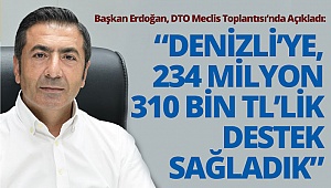 Başkan Erdoğan: Denizli’ye, 234 Milyon 310 Bin TL’lik destek sağladık