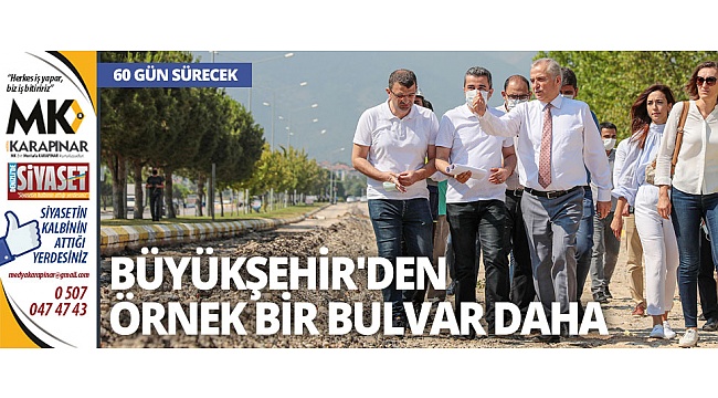 Büyükşehir'den örnek bir bulvar daha