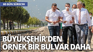 Büyükşehir'den örnek bir bulvar daha