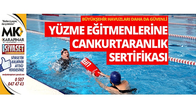 Büyükşehir havuzları daha da güvenli