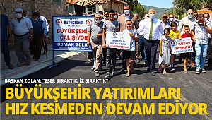 Büyükşehir yatırımları hız kesmeden devam ediyor