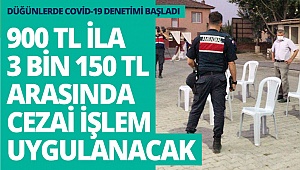 Düğünlerde Covid-19 denetimi başladı
