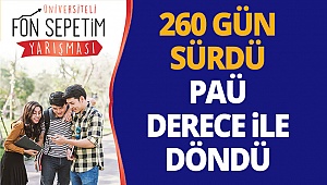 PAÜ, Üniversiteli Fon Sepetim yarışmasından derece ile döndü