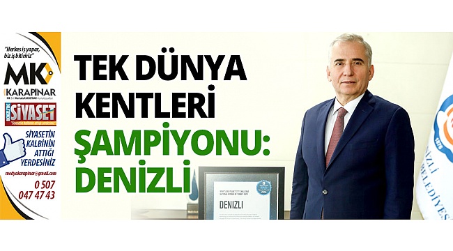 Tek Dünya Kentleri Şampiyonu: Denizli