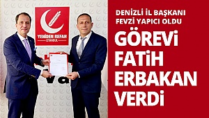 Yeniden Refah Partisi Denizli il Başkanı, Fevzi Yapıcı oldu