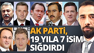AK Parti, 19 yıla 7 isim sığdırdı