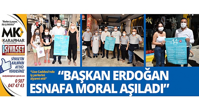 Başkan Erdoğan, esnafa moral aşıladı