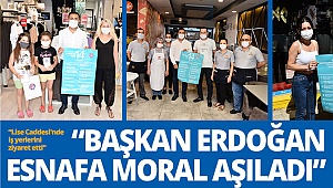 Başkan Erdoğan, esnafa moral aşıladı
