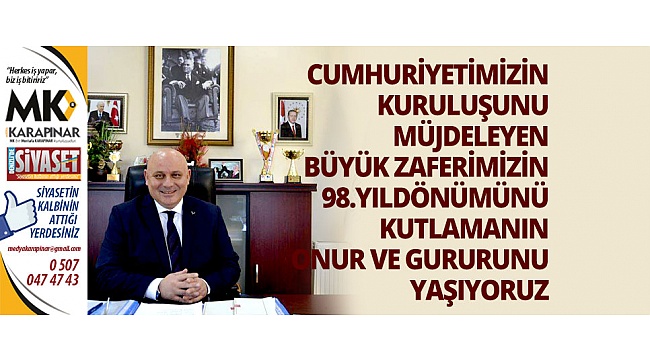 Başkan Şevik’ten 30 Ağustos mesajı
