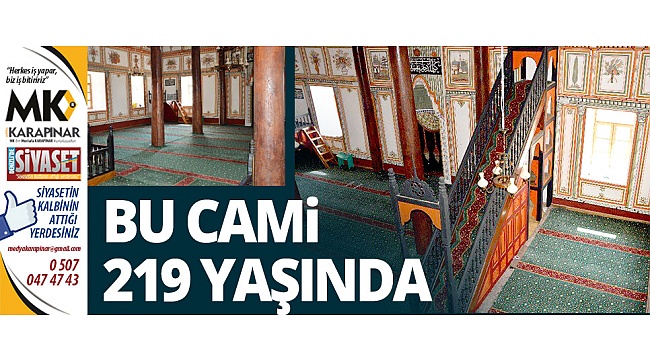 Bu cami 219 yaşında