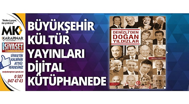 Büyükşehir kültür yayınları dijital kütüphanede