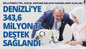 Denizli'ye 343,6 Milyon TL