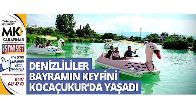 Denizlililer bayramın keyfini Kocaçukur'da yaşadı