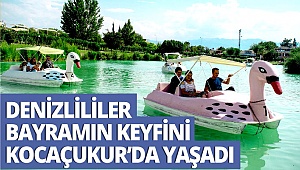 Denizlililer bayramın keyfini Kocaçukur'da yaşadı
