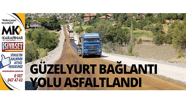 Güzelyurt bağlantı yolu asfaltlandı