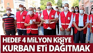 Hedef 4 milyon kişiye kurban eti dağıtmak