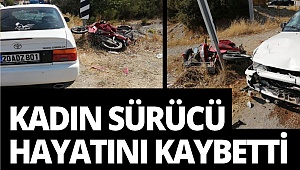Otomobil ile motosiklet çapıştı: 1 ölü, 1 yaralı