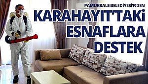 Pamukkale Belediyesi’nden Karahayıt’taki esnaflara destek