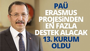 PAÜ, Erasmus Projesinden en fazla destek alacak 13. kurum oldu