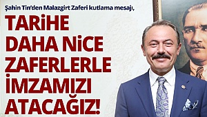 Tarihe daha nice zaferlerle imzamızı atacağız!