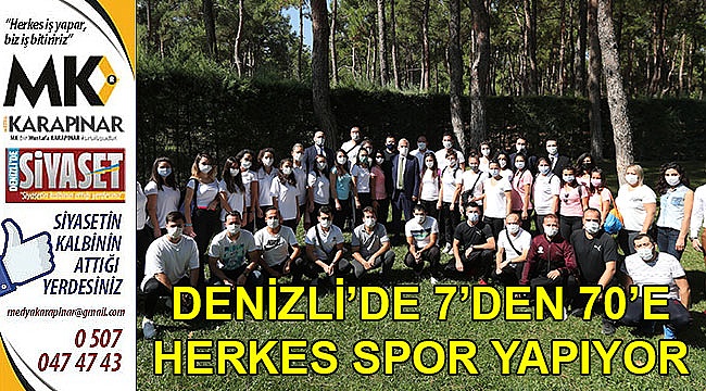 7’den 70’e herkes spor yapıyor