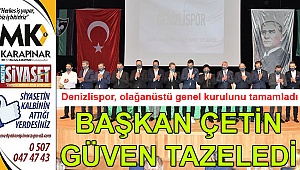 Başkan Çetin güven tazeledi