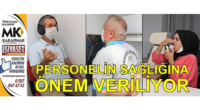Belediye personeline sağlık taraması