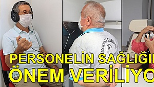 Belediye personeline sağlık taraması