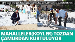 Buldan’da mahalleler tozdan, çamurdan kurtuluyor