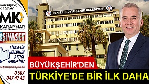 Büyükşehir'den Türkiye’de bir ilk daha