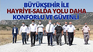 Büyükşehir ile Hayriye-Salda yolu daha konforlu ve güvenli
