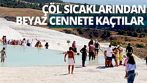 Çöl sıcaklarından beyaz cennete kaçtılar
