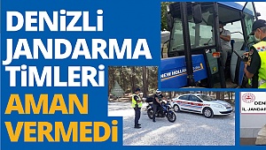 Denizli jandarma timleri suçlulara geçit vermedi 