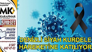 Denizli siyah kurdele hareketine katılıyor