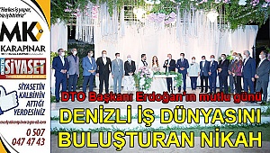 DTO Başkanı Erdoğan, kızı Sahra’yı evlendirdi