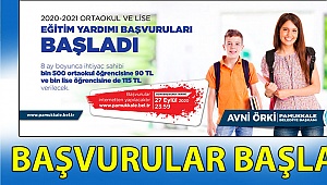 Eğitim yardımı başvuruları başladı
