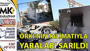 Evi yanan aileye Pamukkale Belediyesi sahip çıktı