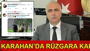 Karahan da rüzgara kapıldı