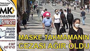 Maskesiz dolaşmanın cezası ağır oldu