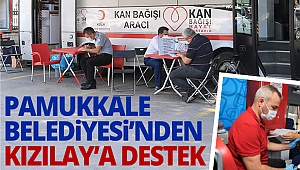 Pamukkale Belediyesi’nden Kızılay’a destek