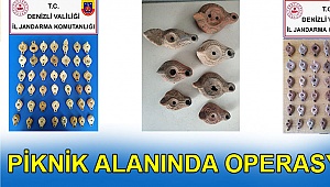 Piknik alanında operasyon