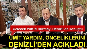 Ümit Yardım, önceliklerini Denizli’den açıkladı