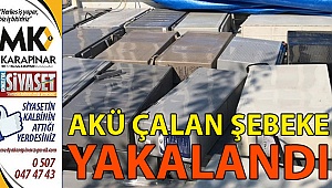 Akü hırsızları yakalandı