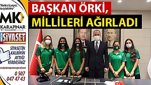 Başkan Örki Millileri Ağırladı