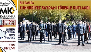 Buldan’da Cumhuriyet Bayramı törenle kutlandı