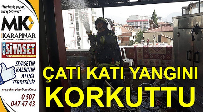 Çatı katı yangını korkuttu