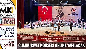 Cumhuriyet konseri online yapılacak